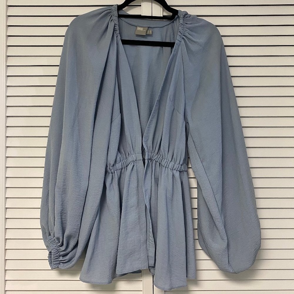 ASOS Long Sleeve Open-Front Blouse - NWOT
